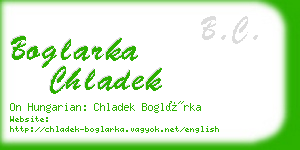 boglarka chladek business card